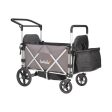 Caravan Stroller Wagon - Mornington Gray Chassis + Byron Black Canopy Set Discount