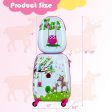 2 Pieces 12 Inch 16 Inch Kids Luggage Set with Backpack and Suitcase - Deer For Sale