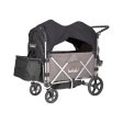 Caravan Stroller Wagon - Mornington Gray Chassis + Byron Black Canopy Set Discount