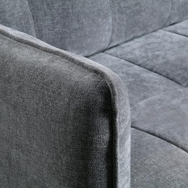 LYNDA Sofa w  Pillows, Dark Gray Hot on Sale