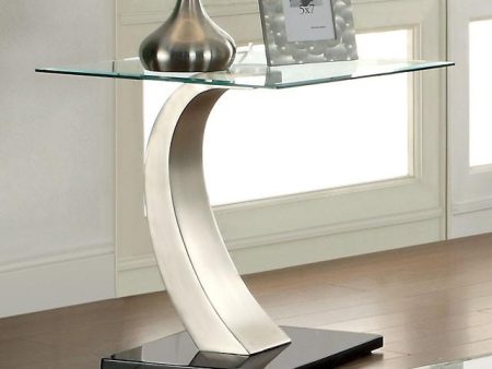 ROXO Satin Plated Black End Table Online Sale