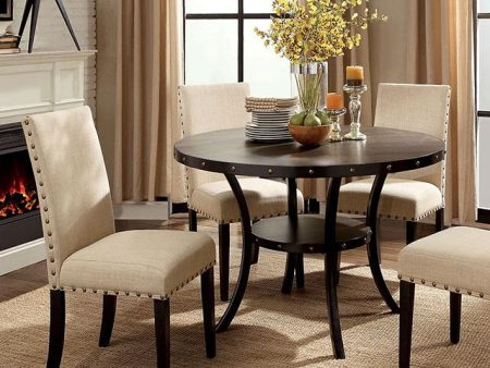 Kaitlin Light Walnut Round Dining Table For Sale