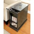 LILITH I Gray Side Table w  USB on Sale