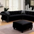 JOLANDA II Black Sectional, Black Fashion