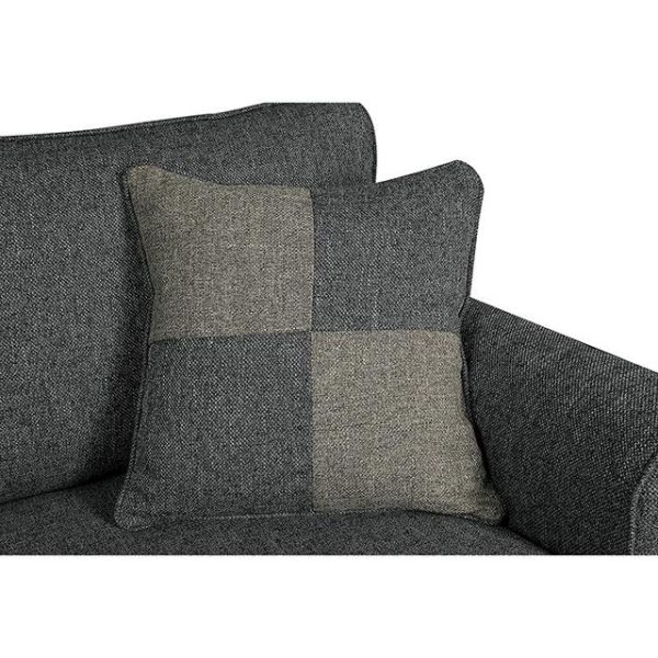 Rhian Dark Gray Sofa, Dark Gray For Sale