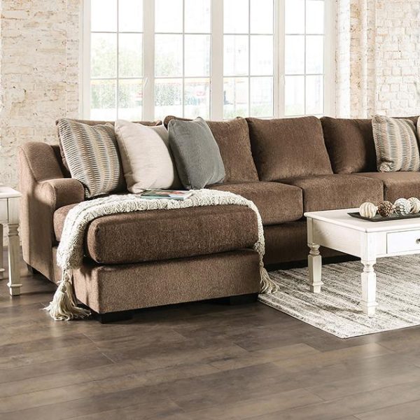 FARRINGDON Sectional, Brown For Cheap