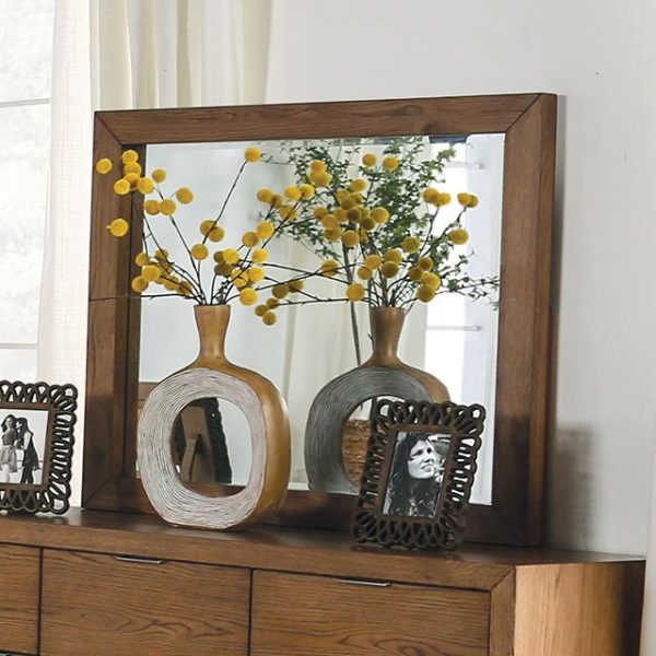 LEIRVIK Mirror, Light Walnut For Sale