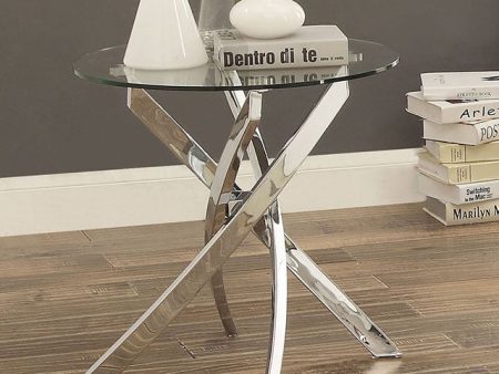 LAILA Chrome End Table Online now