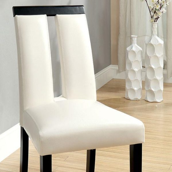 Luminar Black White Side Chair (2 CTN) For Cheap