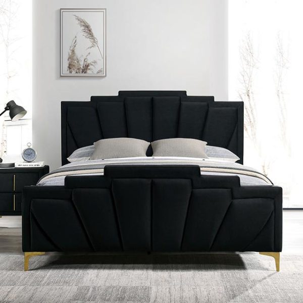 FLORIZEL Queen Bed, Black For Sale