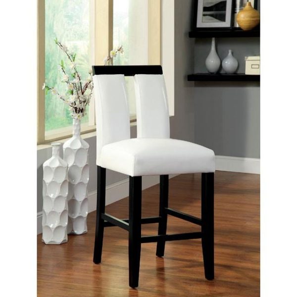 LUMINAR II Black White Counter Ht. Chair (2 CTN) Fashion