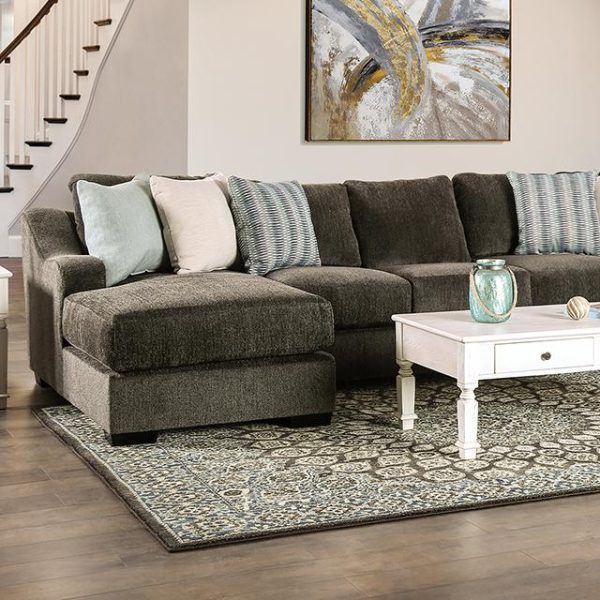 FARRINGDON Sectional, Dark Gray For Cheap