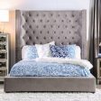 ROSABELLE Queen Bed, Gray Discount