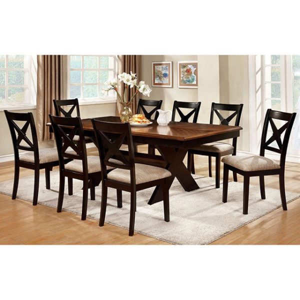 Liberta Dark Oak Black Dining Table Supply