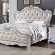 ROSALIND Cal.King Bed, Pearl White For Sale