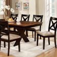 Liberta Dark Oak Black Dining Table Supply