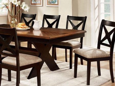 Liberta Dark Oak Black Dining Table Supply