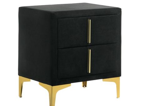 FLORIZEL Night Stand, Black Supply