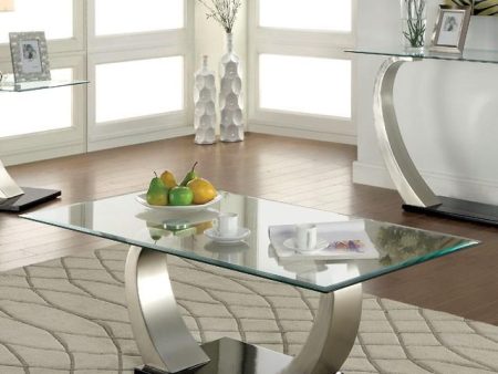 ROXO Satin Plated Black Coffee Table For Cheap