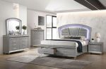 MADDIE E.King Bed, Silver Sale