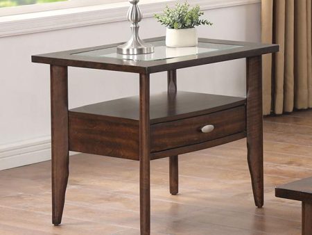 RIVERDALE End Table, Dark Walnut Supply