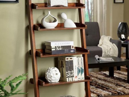 Lugo Antique Oak Ladder Shelf Online