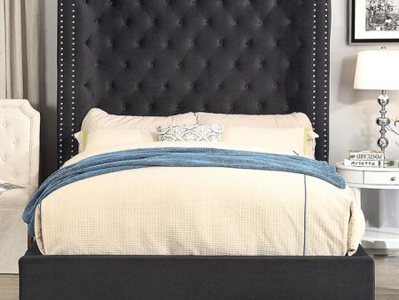 ROSABELLE Queen Bed, Black Discount