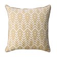 Jane Gold 20  X 20  Pillow, Gold (2 CTN) Supply