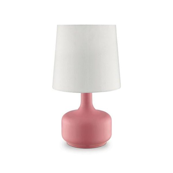 Farah Pink 17 H Matte Pink Table Lamp Cheap