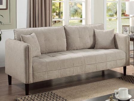 LYNDA Sofa w  Pillows, Light Gray Supply