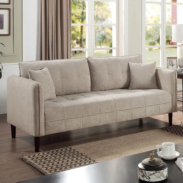 LYNDA Sofa w  Pillows, Light Gray Supply