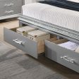 MADDIE E.King Bed, Silver Sale