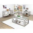 RYLEE Chrome Coffee Table, Chrome Fashion