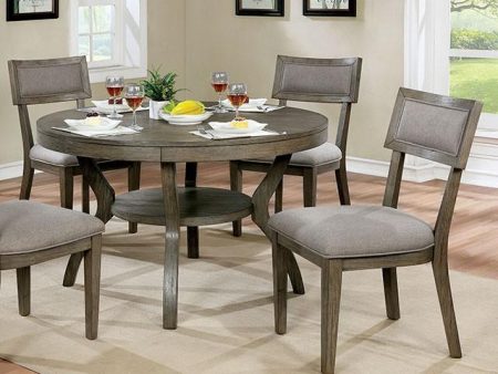 Leeds Gray Round Dining Table Online now