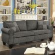 Rhian Dark Gray Sofa, Dark Gray For Sale