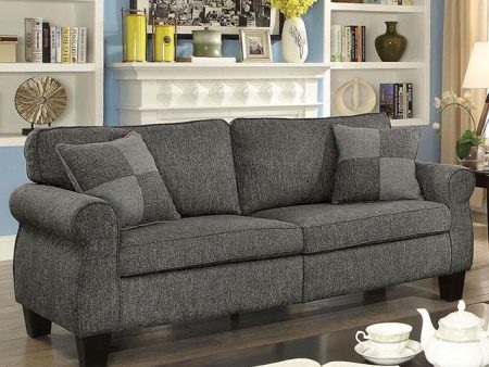 Rhian Dark Gray Sofa, Dark Gray For Sale