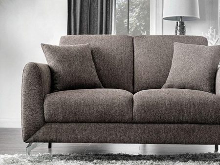 LAURITZ Loveseat, Brown Online now