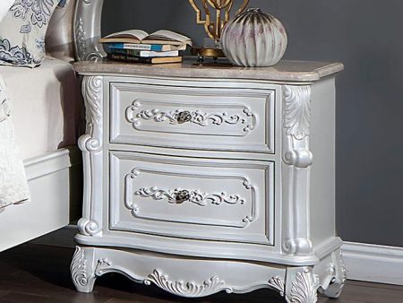 ROSALIND Night Stand, Pearl White Fashion