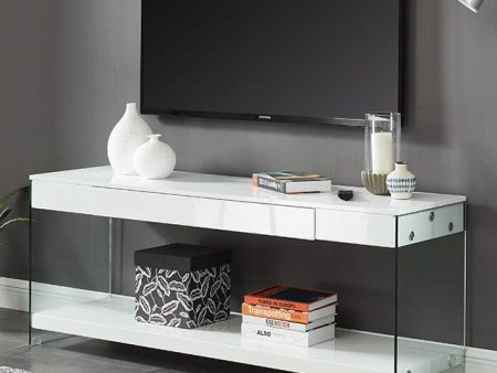 Sabugal White 60  TV Stand Cheap