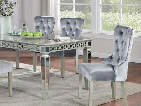 ADALIA Dining Table, Silver Cheap