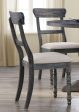 Acme Furniture Wallace Side Chair in Light Brown and Weathered Gray (Set of 2) 74642 Supply