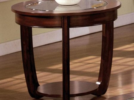 Crystal Falls Dark Cherry End Table Fashion