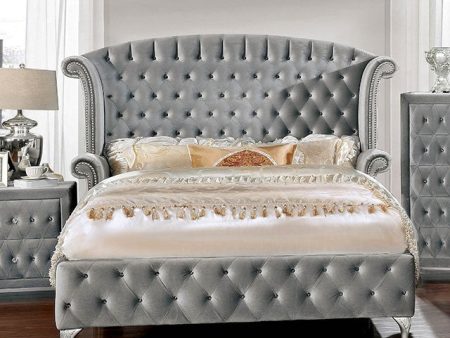 Alzir Gray E.King Bed Fashion