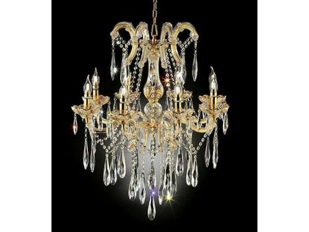 Christiana Gold 35 H Ceiling Lamp Gold, Hanging Crystal Online Hot Sale