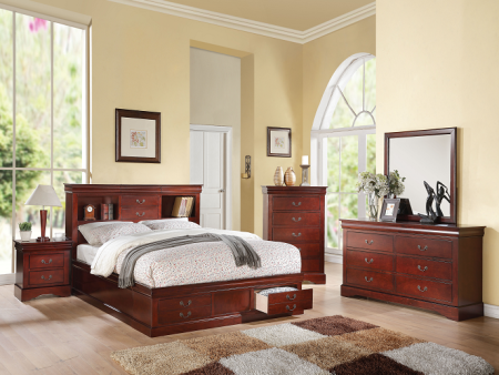 Louis Philippe III Cherry Queen Bed on Sale