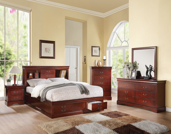 Louis Philippe III Cherry Queen Bed on Sale