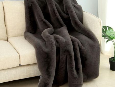 Caparica Charcoal Throw, Silver For Cheap