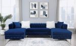 CIABATTONI Sectional, Navy Online Sale