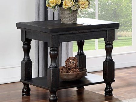 CALANDRA End Table, Antique Black Online Hot Sale