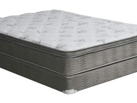 ALEKSA White, Gray 11  Euro Top Mattress, Full Supply